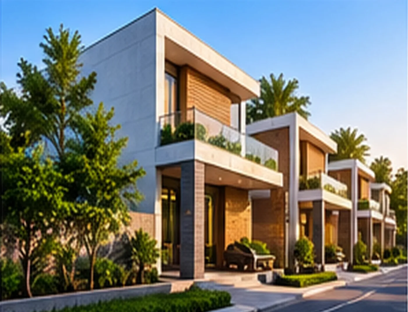 Contemporary residential villa development